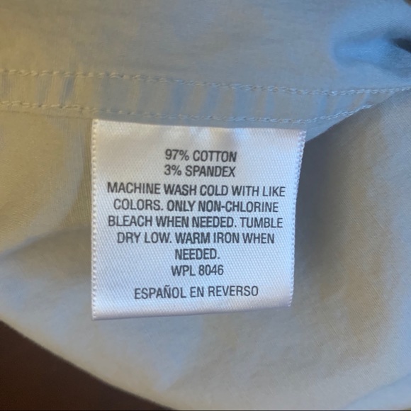 Alfani slim fit mens dress shirt, smoke blue color - Picture 7 of 12